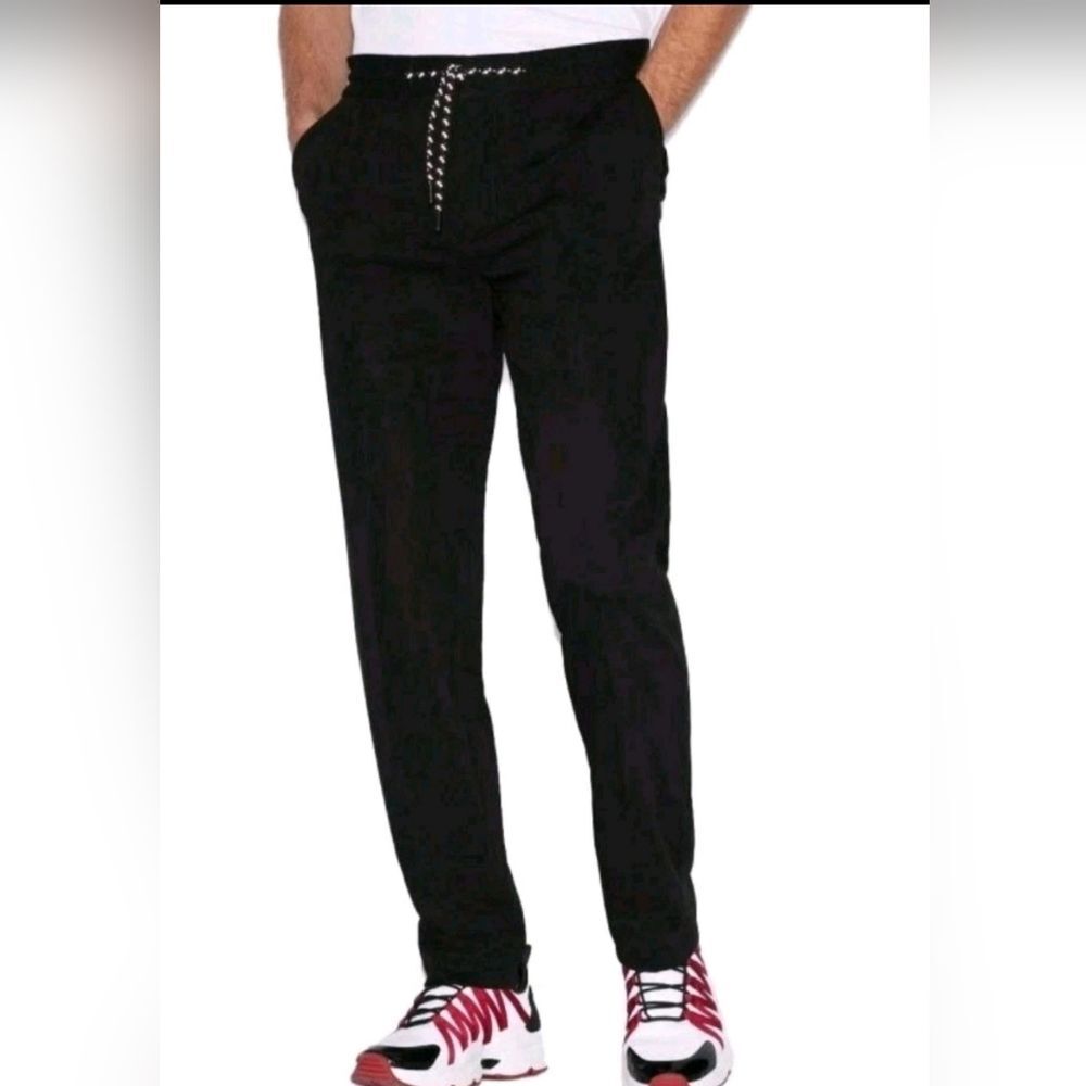 A/X Armani Exchange Black Men's  Jogger Pant With Bi- Drawstring XL